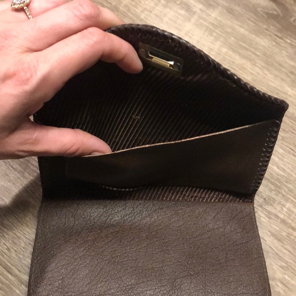 Vintage Hand Painted Leather Wallet - Picture 5 of 8